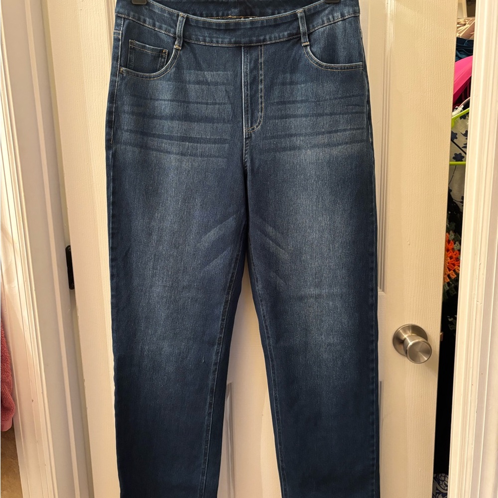 HALARA Women's Blue Straight Jeans